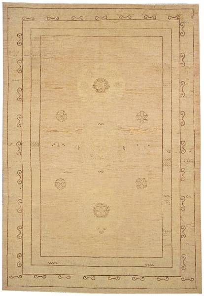 Appraisal: A Khotan carpet Turkestan early th century The maize field