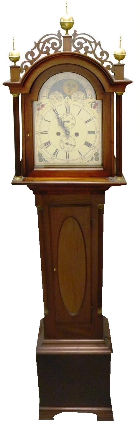 Appraisal: Tall case clock in the style of th C Roxbury