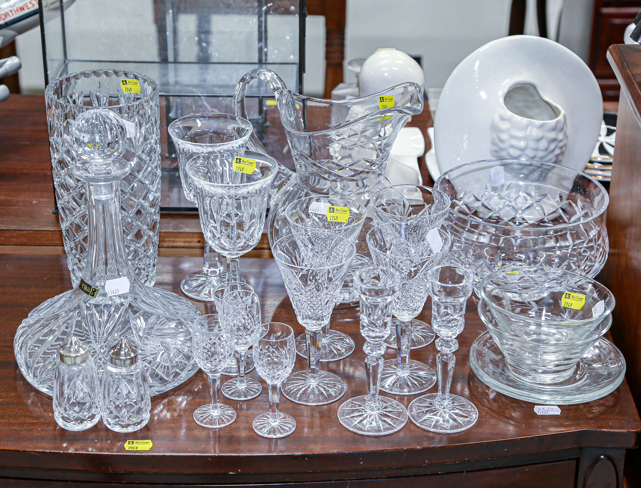 Appraisal: SELECTION OF WATERFORD OTHER GLASSWARE Including six Waterford stems in