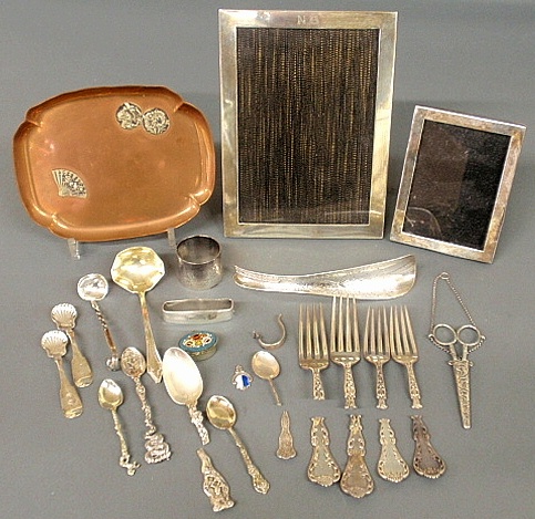 Appraisal: - Group of sterling silver articles to incl misc flatware