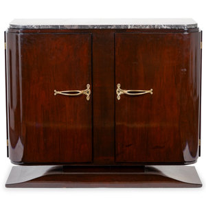 Appraisal: A French Art Deco Rosewood Marble Top Cabinet CIRCA Height