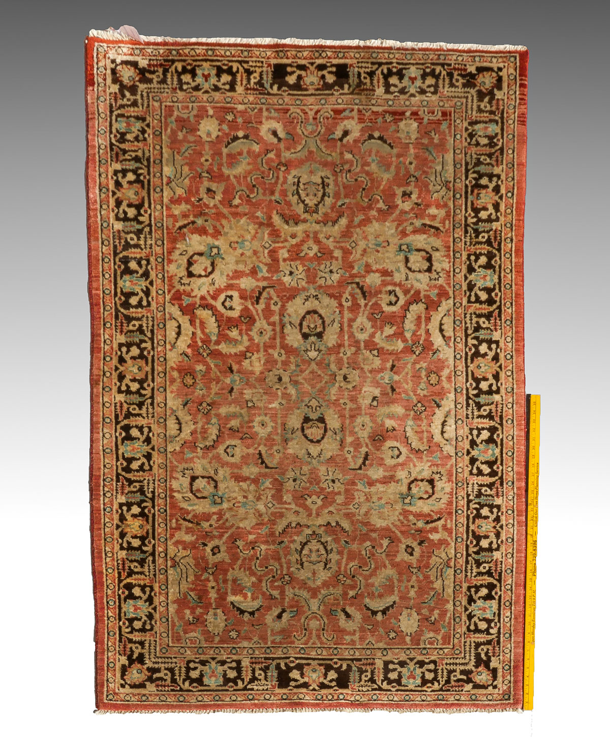 Appraisal: PERSIAN HANDKNOTTED WOOL RUG ' X ' '' A pattern