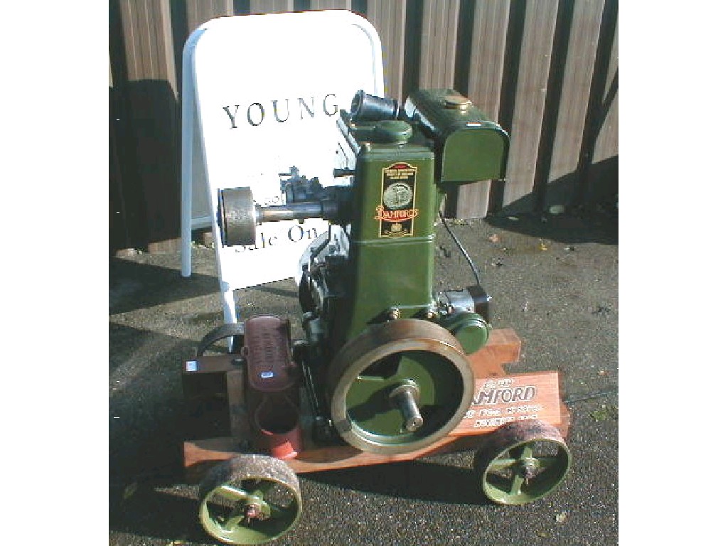 Appraisal: A Bamford E HP stationary engine Ser No originally sold