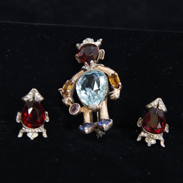 Appraisal: Reja pc Sterling Vermeil 'Man From Mars' King Pin Clip