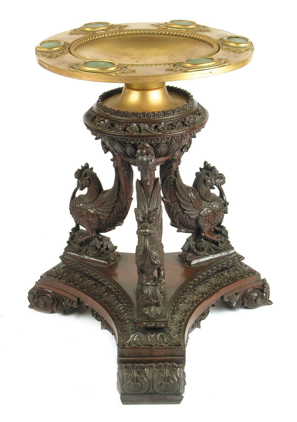 Appraisal: An Anglo-Indian carved hardwood stand