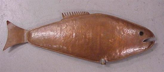 Appraisal: th C copper fish weathervane l x h