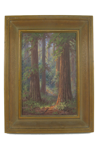 Appraisal: MARTELLA CONE LANE OIL ON PANEL Whittier California - Redwoods