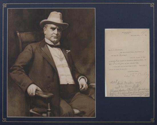 Appraisal: WARREN G HARDING - AND WILLIAM MCKINLEY - Harding DS