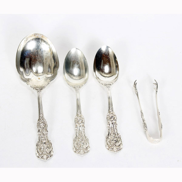 Appraisal: Reed Barton Francis I sterling silver flatware serving pieces pc