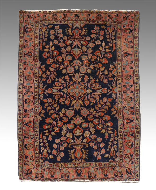 Appraisal: ANTIQUE PERSIAN SAROUK HAND KNOTTED WOOL RUG ' '' x