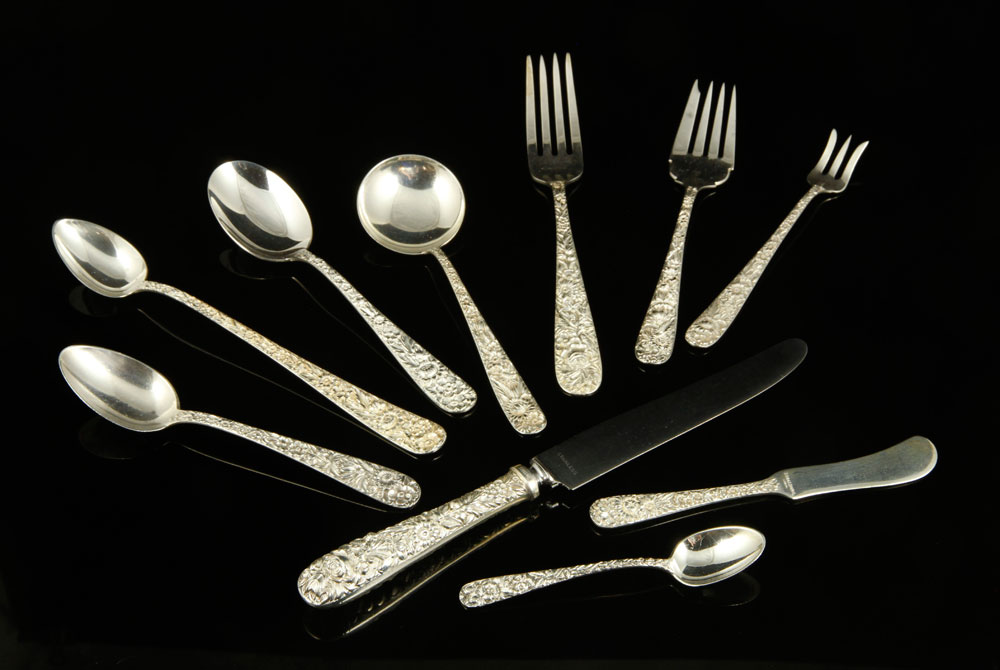 Appraisal: - S Kirk Son Sterling Partial Flatware Service S Kirk