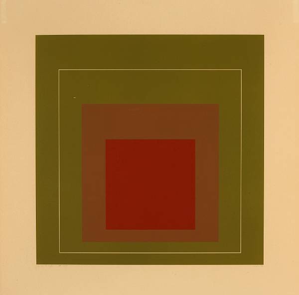 Appraisal: Josef Albers White Line Square IV from White Line Squares