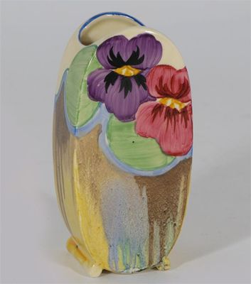 Appraisal: Pansies' a rare Clarice Cliff Fantasque Bizarre Bon Jour vase