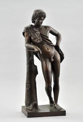 Appraisal: A Young Hercules Bronze Cast bronze with brown patina and