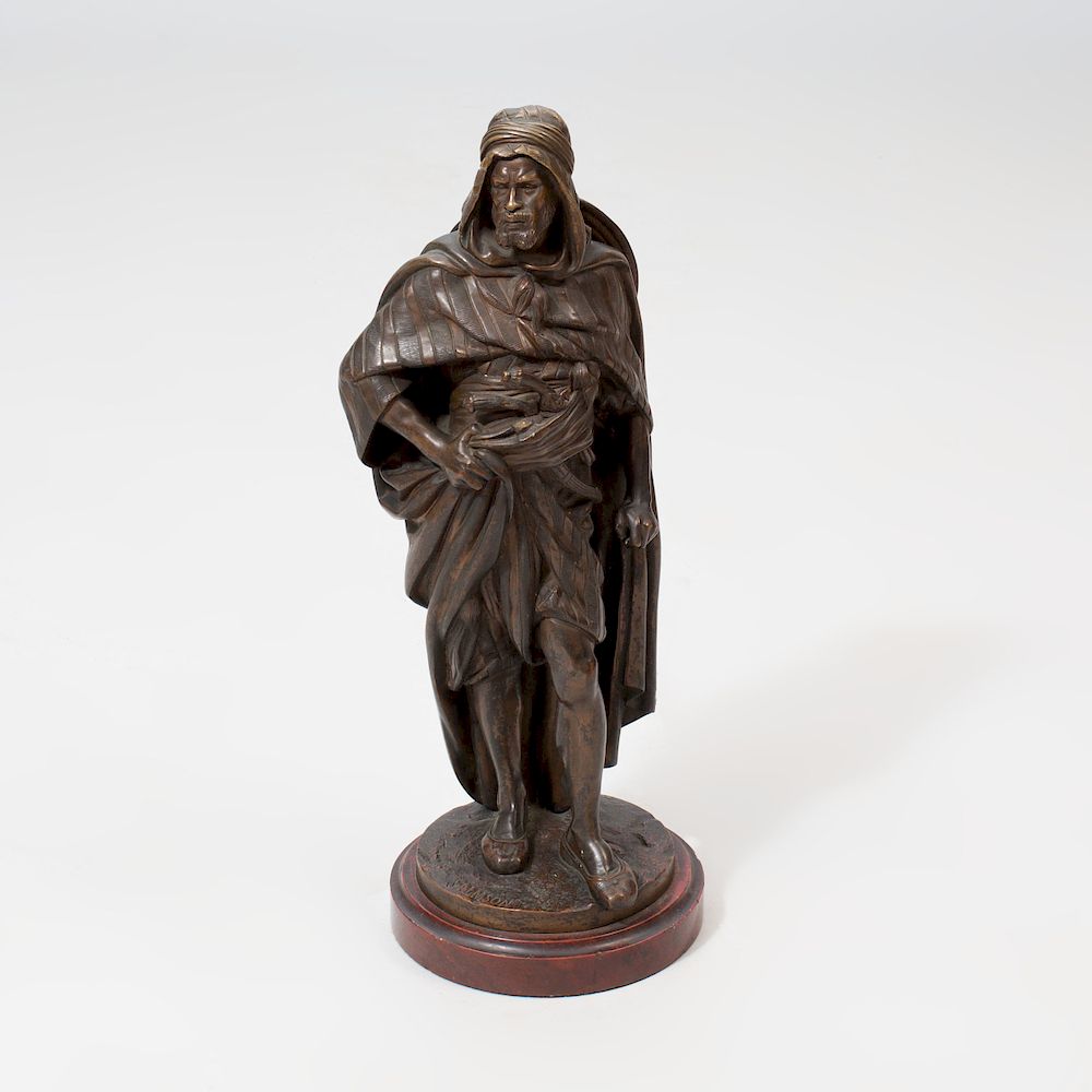 Appraisal: Jean Jules Salmson - Arab Warrior Bronze inscribed 'Salmson' lower