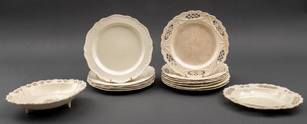 Appraisal: ENGLISH CREAM WARE DINNERWARE PCS Group of th th century