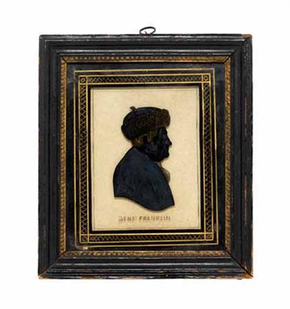 Appraisal: American School th century silhouette portrait of general andrew jackson