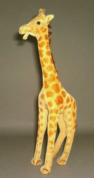 Appraisal: Steiff giraffe with button h x l x w