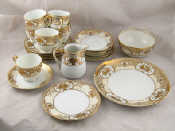 Appraisal: A ceramic teaset by Noritake comprising six each teacups saucers