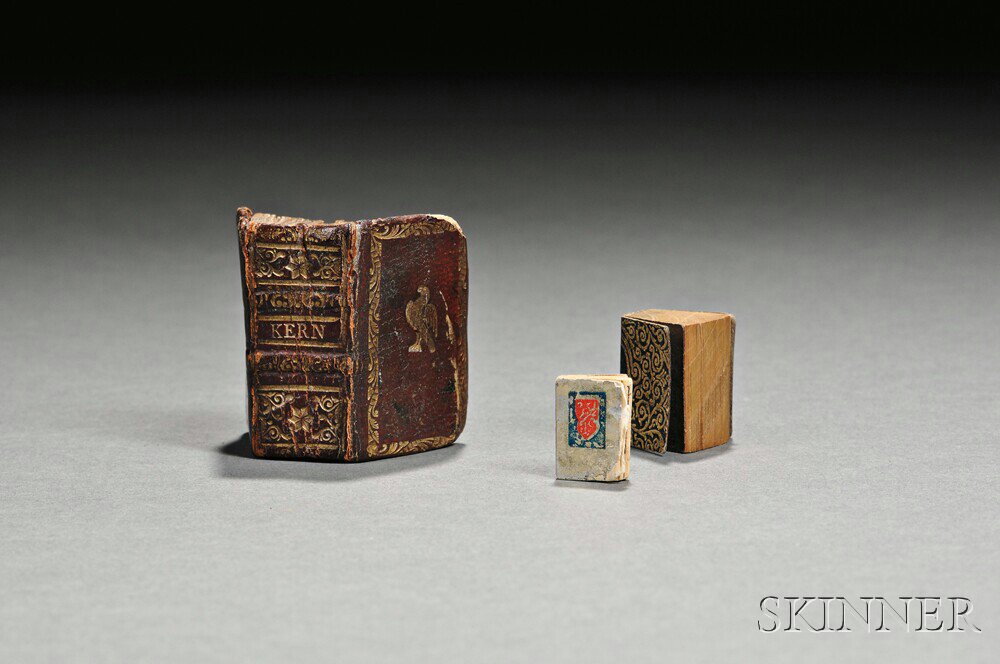 Appraisal: Miniature Books Three Volumes Kern der Nederlandsche Historie met Figuurtjes