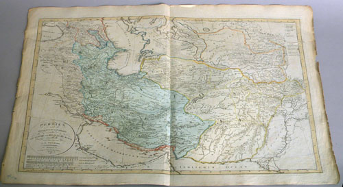 Appraisal: Three hand colored maps one of Neapel Ferd G etz