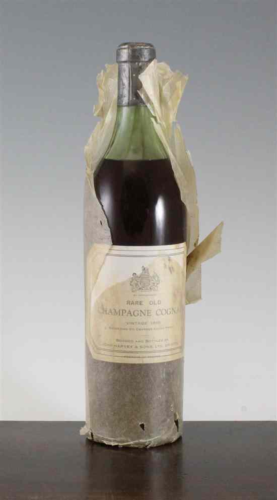 Appraisal: One bottle of Rare Old Champagne Cognac bottled by John