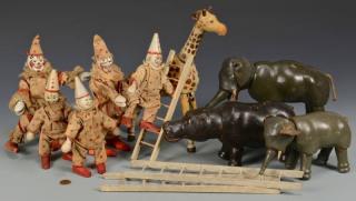 Appraisal: Group of Schoenhut Circus Figures Animals pcs Grouping of wooden