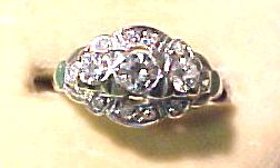 Appraisal: JEWELRY One lady's - 's European round full cut diamond