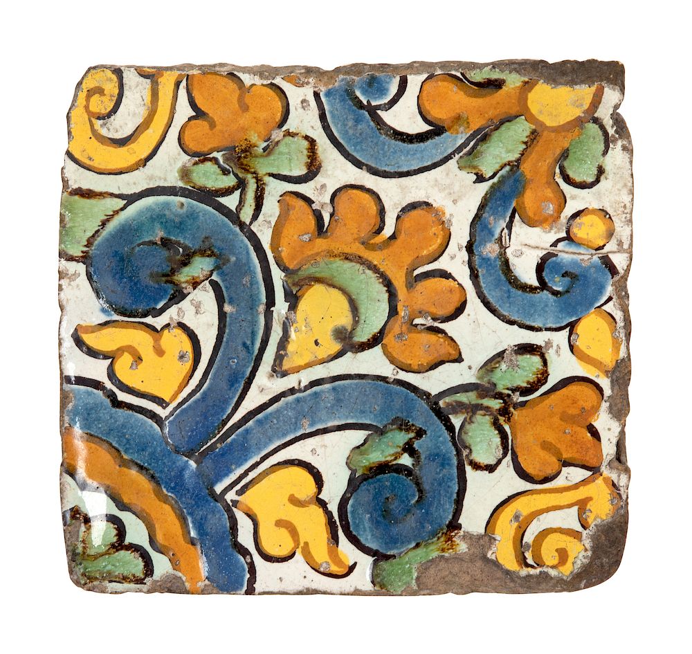 Appraisal: A Mexican Pottery Tile A Mexican Pottery Tile th Century