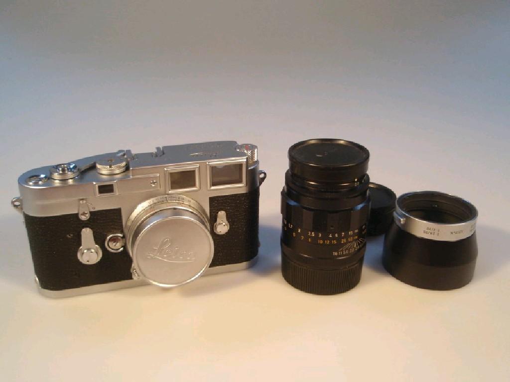 Appraisal: A Leica M camera number with Elmar lens no and