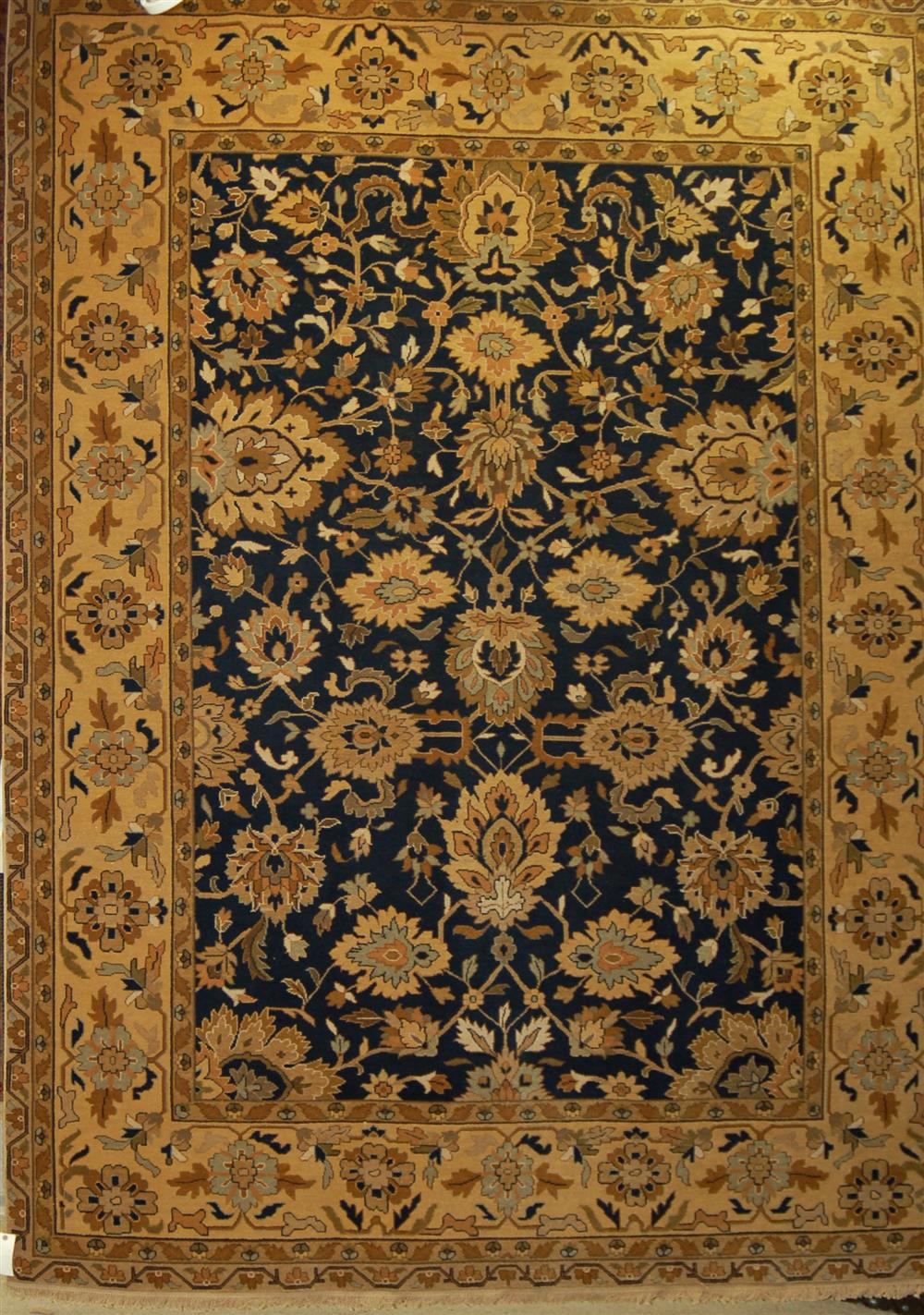 Appraisal: RALPH LAUREN FOR SHAW RUGS WOOL ORIENTAL RUG having navy