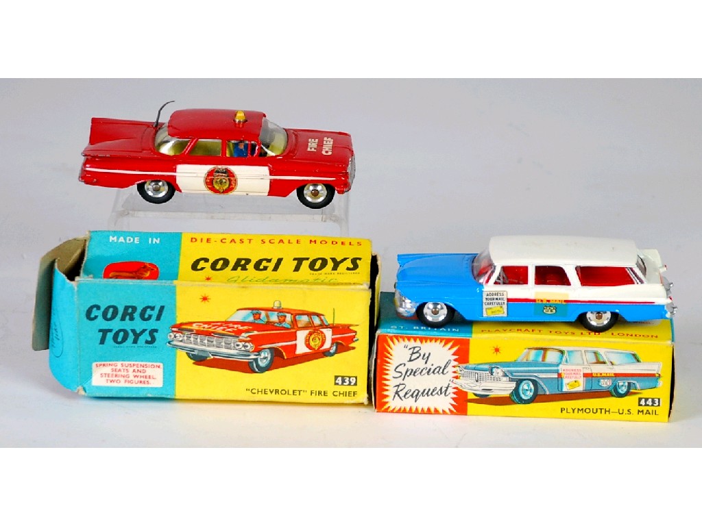 Appraisal: CORGI TOYS ALMOST MINT AND BOXED PLYMOUTH U S MAIL