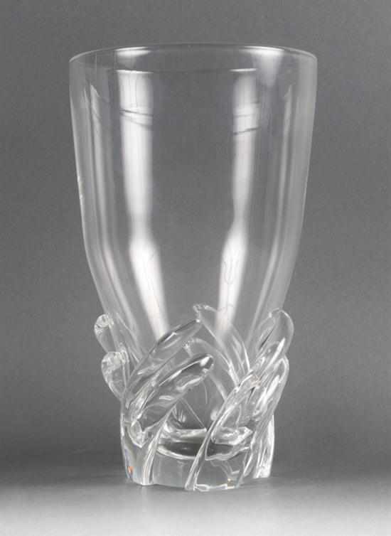 Appraisal: Steuben crystal vase th century etched ''Steuben'' underneath in H