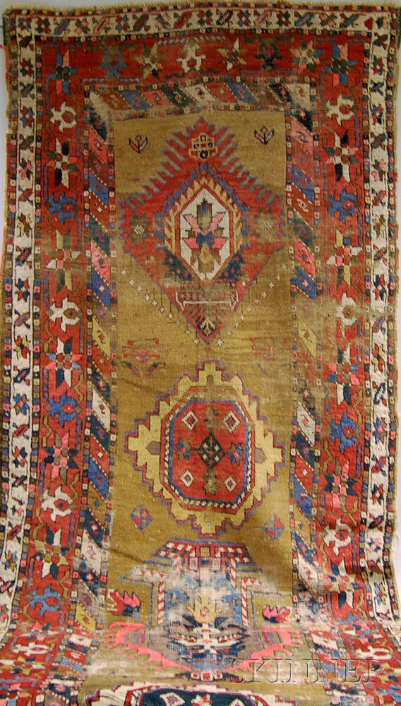 Appraisal: Gendje Long Rug South Central Caucasus late th century moth