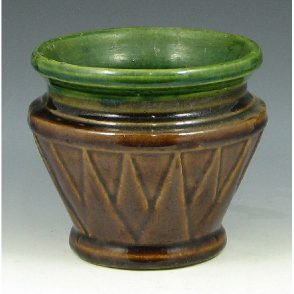 Appraisal: Hull Early Stoneware Art Deco Jardiniere Early Stoneware Art Deco