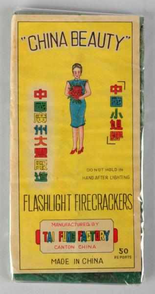 Appraisal: China Beauty -Pack Firecrackers Class Manufactured by Tai Fung May