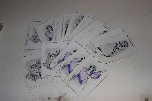 Appraisal: A SUFFRAGETTE CARD GAME 'Panko' with cards