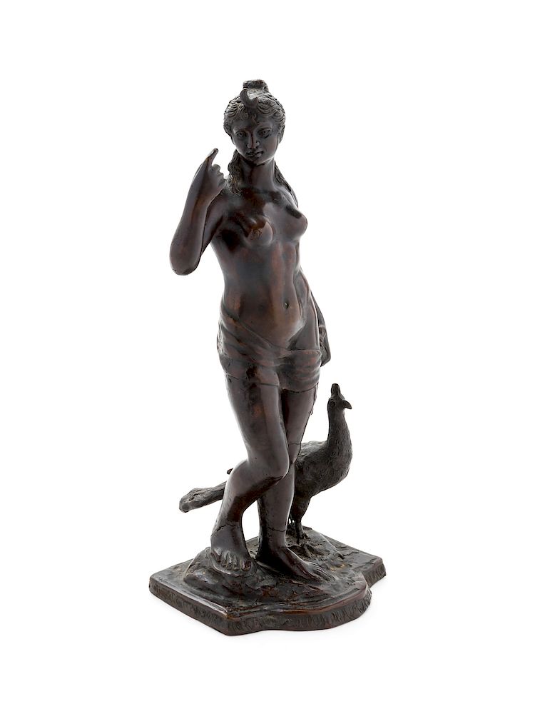 Appraisal: A Continental Bronze Figure of Diana A Continental Bronze Figure