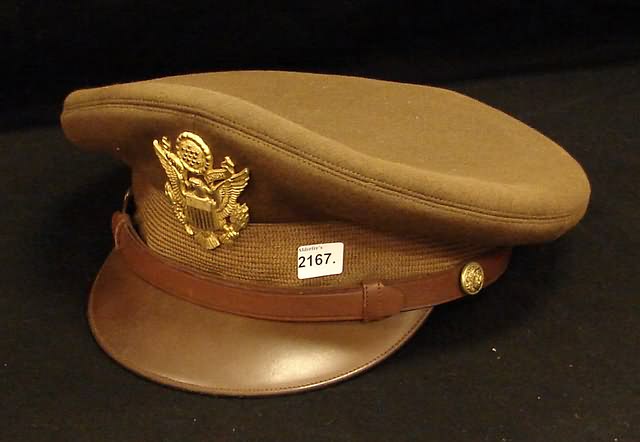 Appraisal: Officer's visor cap by Luxemberg Degradation of interior liner Provenance