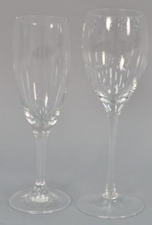 Appraisal: Group of thirty-three stemmed crystal glasses to include white wine