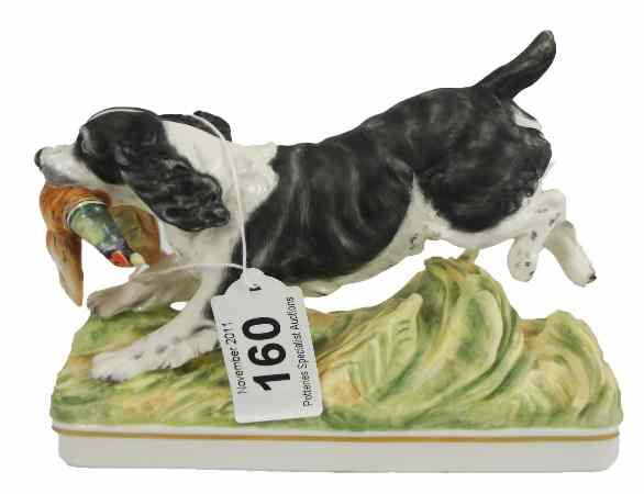 Appraisal: Royal Worcester Model of a Springer Spaniel on Base modelled