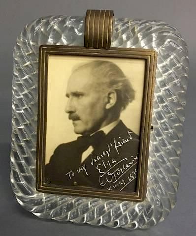 Appraisal: Arturo Toscanini autographed photo Arturo Toscanini autographed photo in a