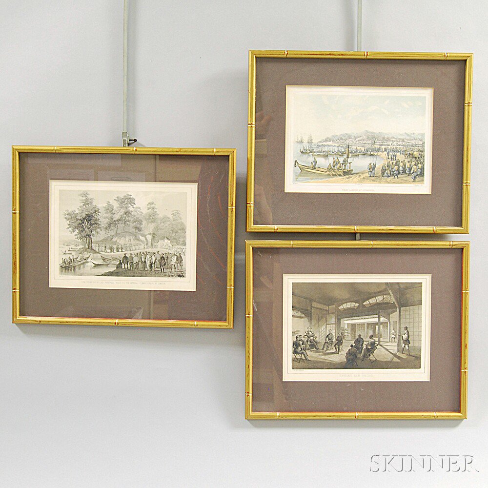 Appraisal: Three Framed Engravings th century after Wilhelm Heine - titled