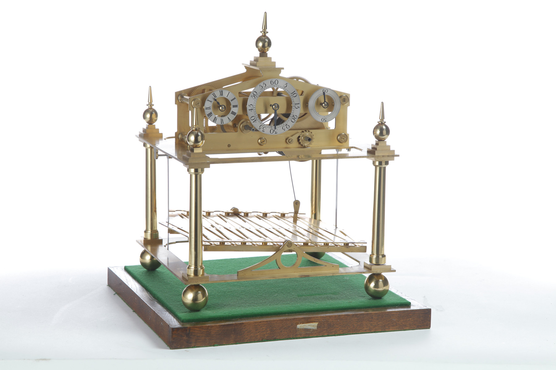 Appraisal: ROLLING BALL CLOCK BY JOSEPH AND IDA PLATT OF CANNON