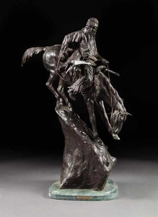 Appraisal: After Frederic Remington American - ''The Mountain Man '' bronze