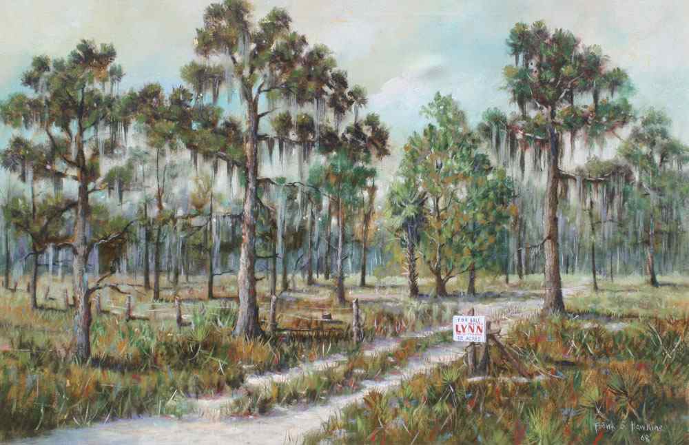 Appraisal: HAWKINS Frank S American th C Florida Scrub Landscape for