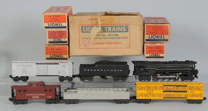 Appraisal: Lionel No WS O-Gauge Freight Train Set OB Description Post-war