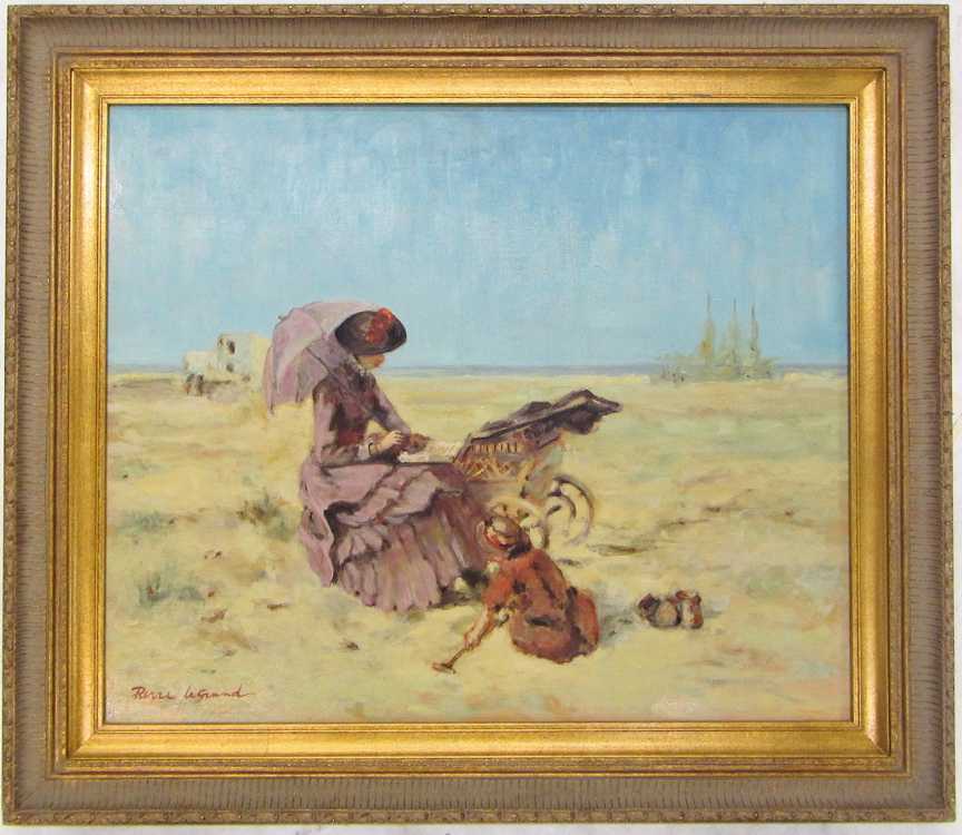 Appraisal: PIERRE LEGRAND OIL ON BOARD Holland France born The Beache