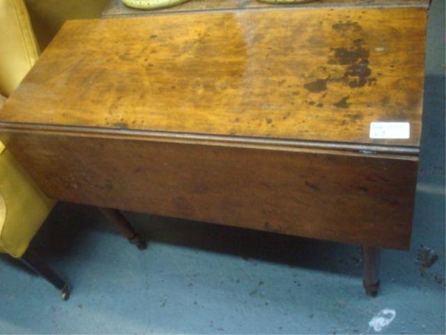 Appraisal: th Cent Pine Drop Leaf Table From a Rye home