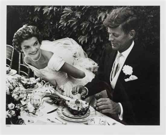 Appraisal: Lisa Larsen American German th century John and Jacqueline Kennedy